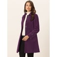 thumbnail image 3 of INSPIRE CHIC Chaqueta De Invierno Con Cuello Peter Pan Para Mujer Púrpura M, 3 of 6