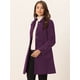 thumbnail image 3 of Chaqueta de Invierno Allegra K Con Cuello Peter Pan Mujer Púrpura S, 3 of 6