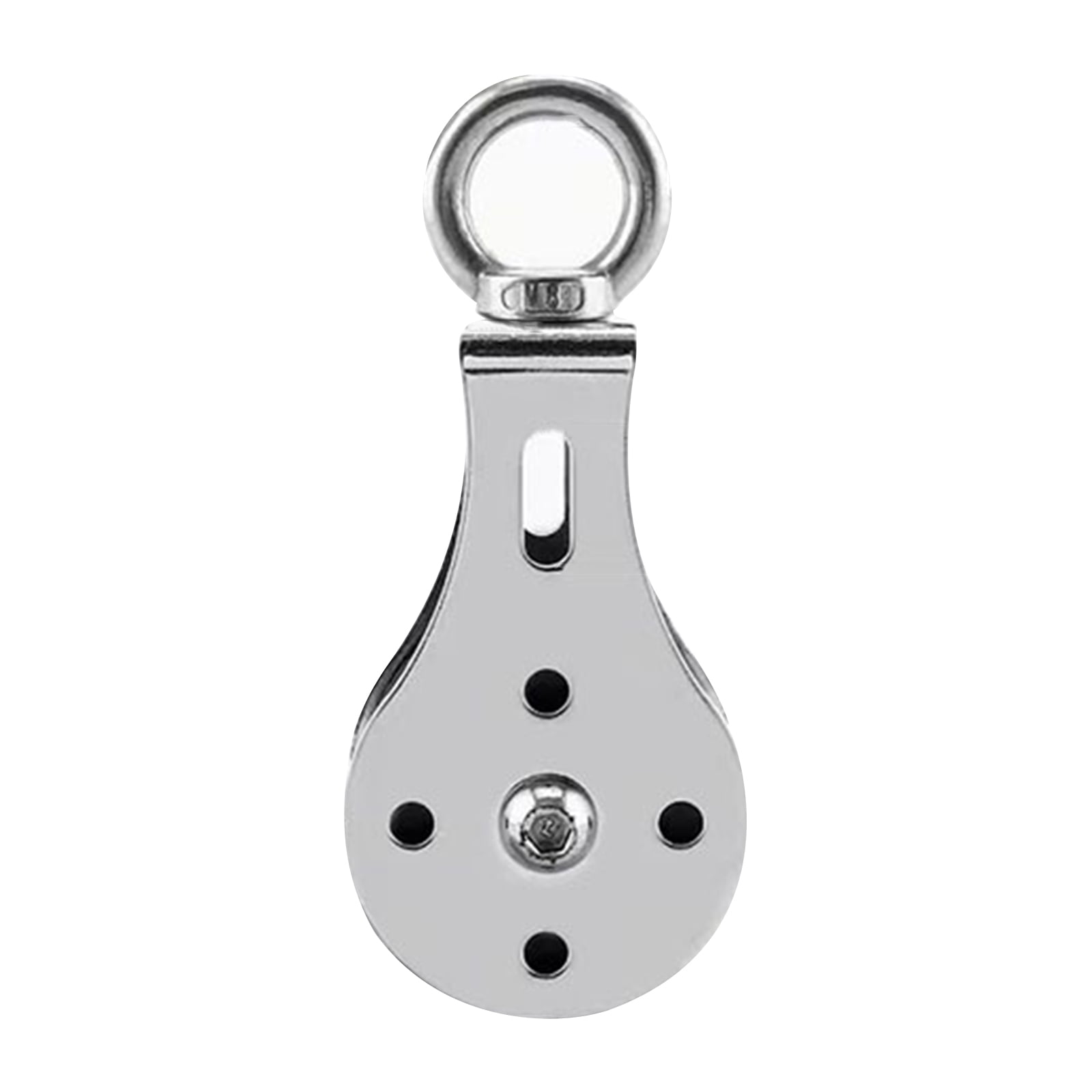 3Pcs Single Wheel Swivel Lifting Rope Pulley Block Stainless Steel Pulley Roller 