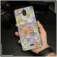 thumbnail image 6 of LYM-Phone Case For Nokia C100, Shockproof Anti-knock Dirt-resistant Protective Back Cover Cute Phone Pouch flower Full wrap Fashion Design Oil Painting Soft case Graffiti Silicone TPU, 6 of 9
