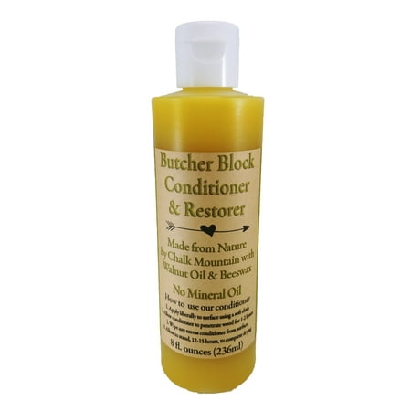 Butcher Block Conditioner & Restorer Oil - 100% All (Best Way To Clean Butcher Block)