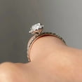 thumbnail image 5 of Cora Jewellery 1CT Pear Moissanite Halo Engagement Ring For Women , 14K Yellow Gold, 5 of 7