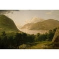 thumbnail image 2 of John Frederick Kensett 18x13 Gold Ornate Wood Frame and Double Matted Museum Art Print Titled - Hudson River Scene (1857), 2 of 4