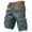 BP42_Green, variant on Summer Cargo Shorts for Men Casual Mid Waist Baggy Vacation Shorts with Flap Pockets (No Belt) Mint Green XL