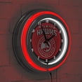 thumbnail image 5 of Atlanta Hawks Logo Retro Neon Analog Wall Clock with Pull Chain, 5 of 6