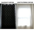 thumbnail image 2 of Driftaway Julianna Thermal Insulated Blackout/Room Darkening Grommet Unlined Window Curtains, Set Of Two Panels, Each 52”X84” (Gray), 2 of 5