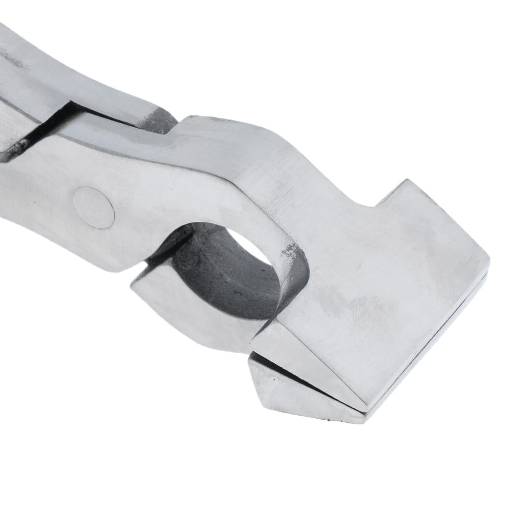 FVDPWYE Leathercraft Tool Leather Flatten Plier Clamp for Bags Straight plier Silver Straight plier