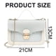 thumbnail image 2 of Bolso pequeño cuadrado de PU con cierre de tapa, bolso con cadena y estampado de estrellas, bolso bandolera para mujer, 2 of 5