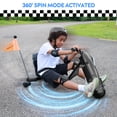 thumbnail image 4 of McLaren 24V Ride on Toys for Kids, Electric Go Kart Powered Drift Kart with Adjustable Seat for Big Kids Boys Girls, Black, 4 of 8