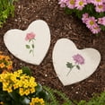 thumbnail image 2 of Personalization Mall Birth Month Flower Heart Garden Stone, 5.75", August, 2 of 4
