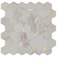 thumbnail image 1 of Mosaico Autoadherible Calacatta Gold 30x30 cm (1 Pieza), 1 of 2