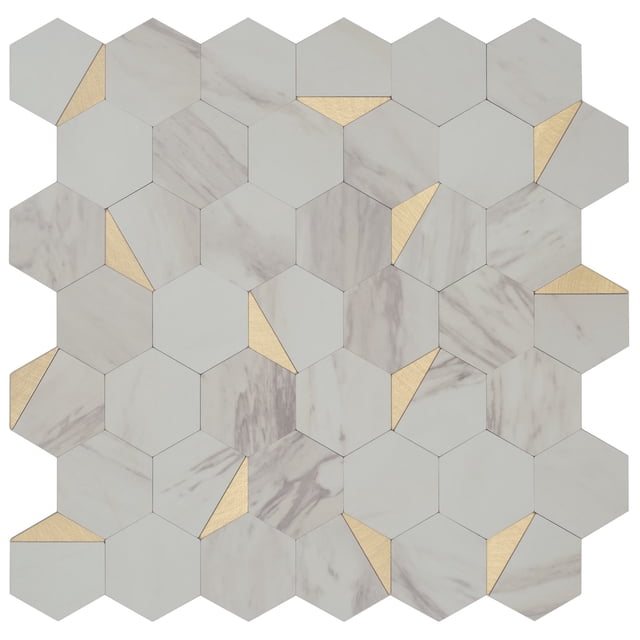 Mosaico Autoadherible Calacatta Gold 30x30 cm (1 Pieza)