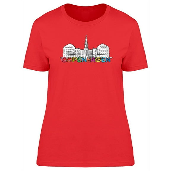 Copenhagen B&W Landmark T-Shirt Women -Image by Shutterstock, Female Medium