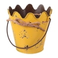 thumbnail image 2 of 1pc Home Wavy Iron Bucket Simple Flowerpot Mini Bucket Ornament with Handle, 2 of 5