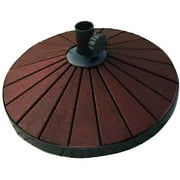 Delahey Brown Wood Umbrella Base