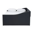 thumbnail image 2 of Baxton Studio Lit de Repos Queen Size Rembourré Gris Foncé, 2 of 9