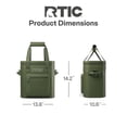 thumbnail image 6 of RTIC 20 Can Ultra-Tough Soft Cooler Pro, Leakproof Cooler, Waterproof Zipper, Olive, 6 of 8