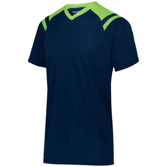 YOUTH SHEFFIELD JERSEY - L / NAVY/LIME by HIGH FIVE