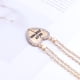 thumbnail image 3 of Guardurnaity 2 piezas por juego, corazón, diamantes de imitación, mejores amigos, colgante grabado, collar de amistad Ropa, zapatos y accesorios Miscelánea Oro Guardurnaity PS5885-02, 3 of 6