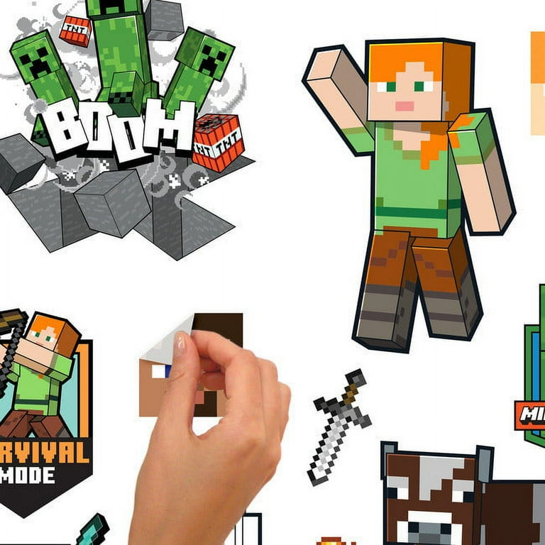 Minecraft Characters Peel Stick Wall Decals