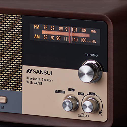 スピーカー・ウーファー SANSUI Bluetooth Speaker with AM/FM Amazon.co.jp: Sansui Bluetooth Speaker with AM/FM Radio