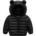 thumbnail image 3 of Baby Boys Girls Winter Coats Toddler Bear Hoods Down Jacket Infant Kids Light Puffer Padded Outwear, 3 of 8