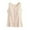 Beige, variant on Kaemgyyd Summer Tops for Women Soft Comfy Sleeveless Crew Neck Pajama Shirt Solid Color Button Casual Basic Sleepwear Built in Bra