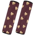 thumbnail image 2 of ALAZA Valentines Golden Hearts Car Seat Belt Adjuster Neck Covers Shoulder Cushions Pads S, 2 of 8