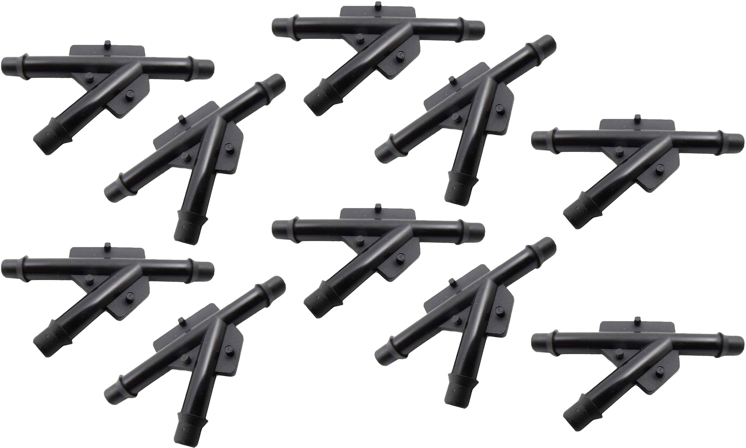 (10) Ten OEM Vacuum Hose Connectors (3/16X3/16X3/16) NYLON, GM 1987