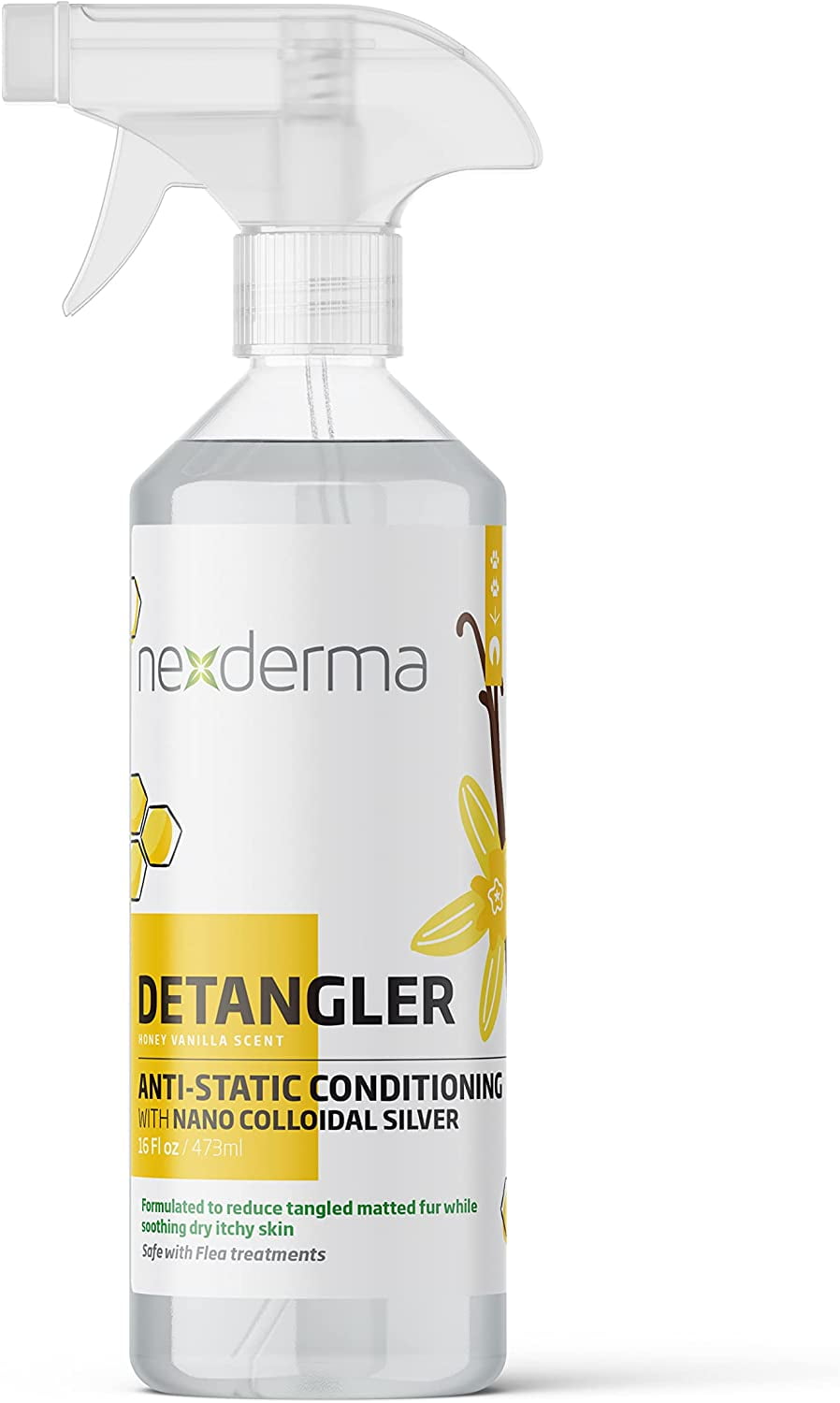 NEXDERMA AntiStatic Detangler for Coat, Mane & Tail for Pets, Instant