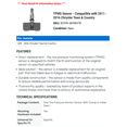 thumbnail image 2 of TPMS Sensor - Compatible with 2011 - 2016 Chrysler Town & Country 2012 2013 2014 2015, 2 of 2