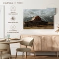 thumbnail image 5 of Elephant Stock Moulton Barn Wall Art - Horizontal Canvas Wall Art - Living Room Wall Decor - Architecture Canvas - Blue And Gray Decor - 48" x 32", 5 of 8