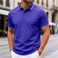 thumbnail image 2 of Zshosam Polo T Shirts for Men Mens Golf Polo Shirts Short Sleeve Dry Fit Performance Moisture Wicking Casual Print Collared Golf Shirts for Men Size XXL,(Blue XXL), 2 of 9