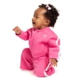 thumbnail image 6 of Wonder Nation Baby Girls Long Sleeve Full-Zip Tracksuit, 2 Piece, Sizes 0/3M-24M, 6 of 8