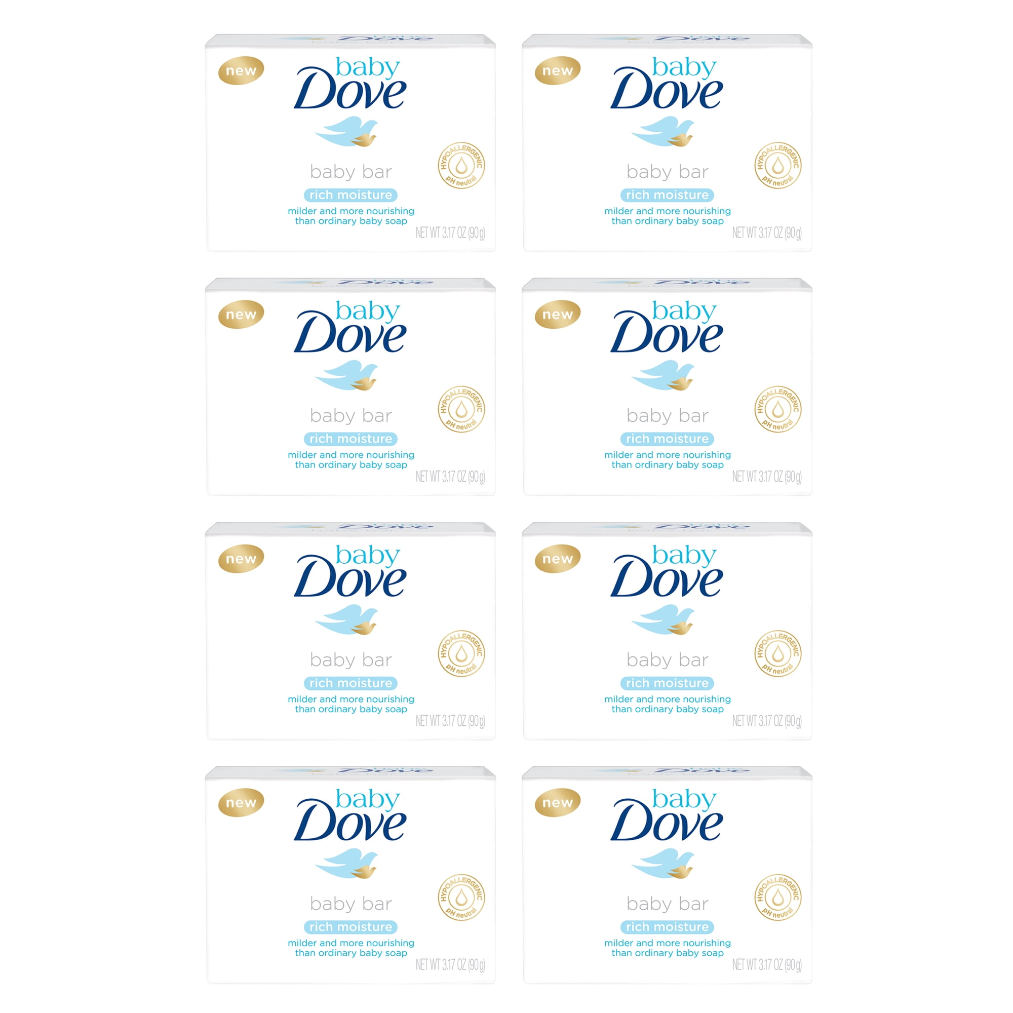 Baby Dove Bar Soap Rich Moisture 3.17 oz 8 bar