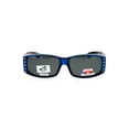 thumbnail image 2 of SA106 Womens Rhinestone Polarized Lens Rectangular 60mm Fit Over Sunglasses Blue, 2 of 3