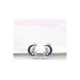 thumbnail image 3 of "Pendientes De Aro Aretes De Plata S925, 100% Auténtica Luna  Lab.g Azul ", 3 of 5