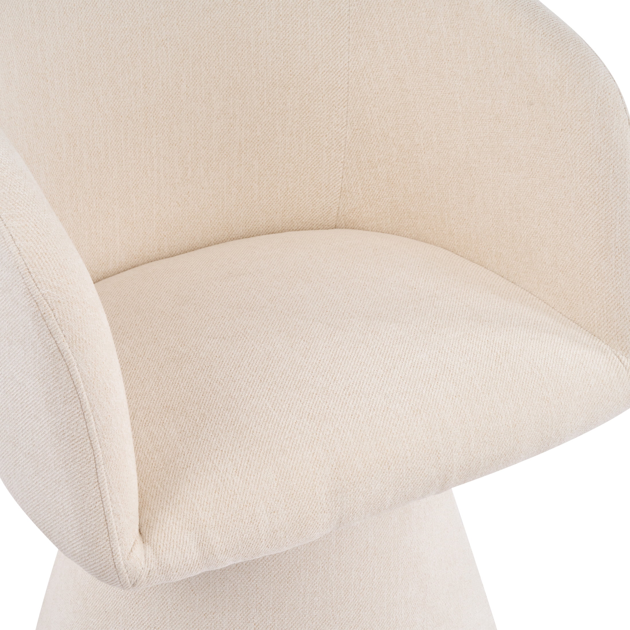 Christopher Knight Home Modern 180° Swivel Upholstered Dining Armchairs, Beige, Set of 2