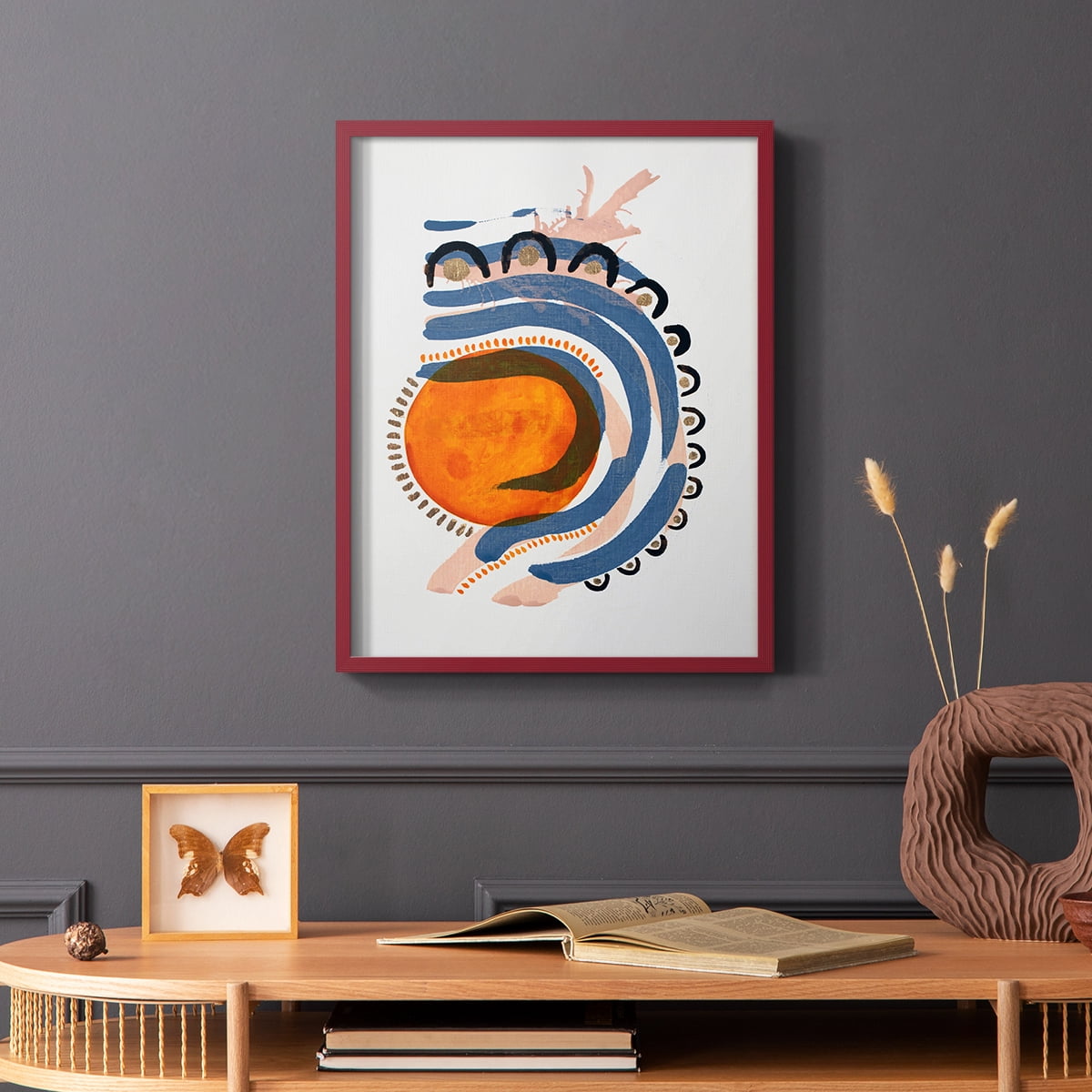 Weekend Car Rides Framed Print in Red Solid Wood 11 x 14 Framed Print