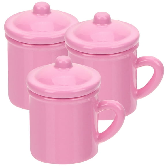 OFFIGAM Miniature Water Cups 3-Pack Alloy Accessories for Dollhouse Decor and Collectible Miniatures