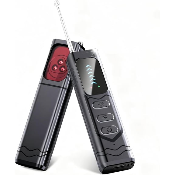 5-in-1 Hidden Camera Detector, RF Signal Scanner GPS Tracker Finder, Portable Bug Sweeper Spy Camera Finder for Travel Hotel Office Car