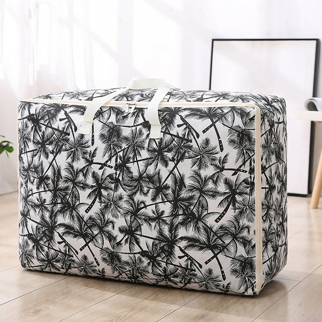 Largecapacity Storage Bag With Handle Largecapacity Storage Bag Foldable Storage Bucket For Quilt Blanket And