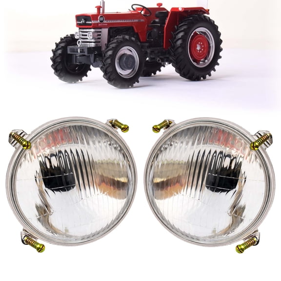 APSMOTIV Tractor Headlights Set for Massey Ferguson Tractor Lights, 100 200 500 600 Industrial Articulated Series Tractor Lights