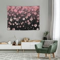 thumbnail image 2 of COMIO Pink Cherry Flowers Wall Tapestry 40x30 Inch Floral Sky Spring Backdrop Hanging Polyester Home Decor for Bedroom Living Room Dorm, 2 of 7