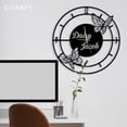 thumbnail image 2 of C-CRAFT Family Name Modern Wall Clock Silent 14 Inch for Living Room Wall Decor, 2 of 4