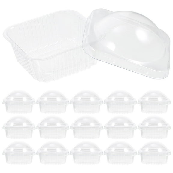 STOBOK Dessert Packaging Boxes Clear Plastic Containers for Storage and Special Occasions