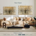 thumbnail image 4 of Elephant Stock Open Arms Gold Wall Art - Horizontal Multi Panel Canvas - Living Room Wall Decor - Floral And Botanical Multi Panel - Beige And Brown Decor By Avery Tillmon - 57" x 36", 4 of 8