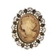 thumbnail image 4 of Broche con retrato de mujer Fernando joyería decorativa de estilo Retro con gemas, 4 of 8