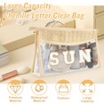 thumbnail image 4 of Bolsa de sol Iqimott Preppy Patch impermeable para mujeres y niñas, 4 of 7