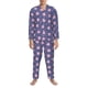 thumbnail image 3 of Balery Cute Pig Pijama para Hombre de Dos Piezas con Manga Larga, Conjunto de Dormir y Descanso Suave con Bolsillos-XX-Large, 3 of 7
